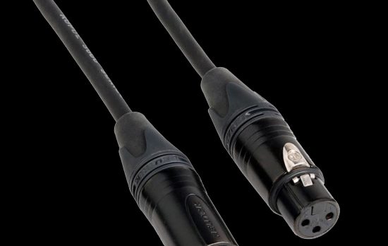 Kopul Premier Quad Pro 5000 Series XLR M to XLR F Microphone Cable - 10' (3m)